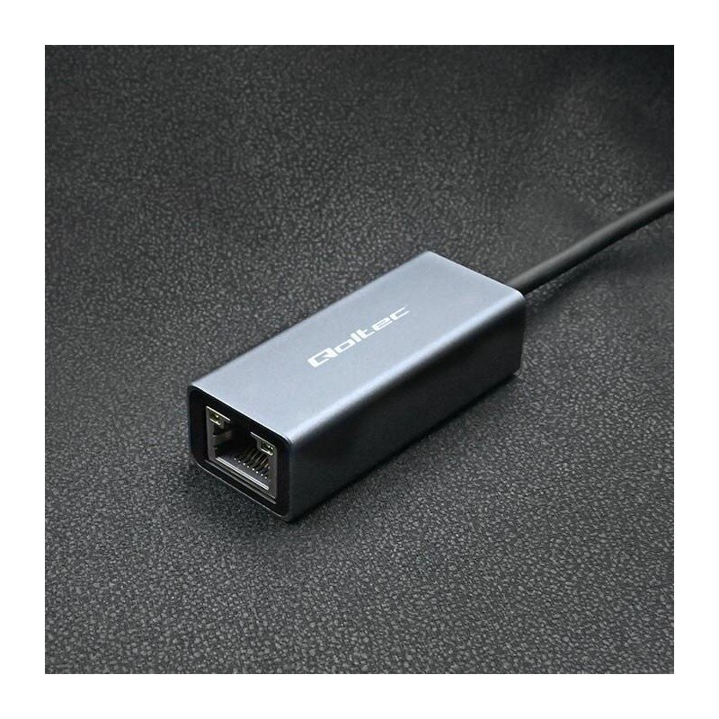 Kabel adapter Qoltec USB-C na RJ45 Ethernet | 1000Mb/s | Alu… | PartsPC.pl