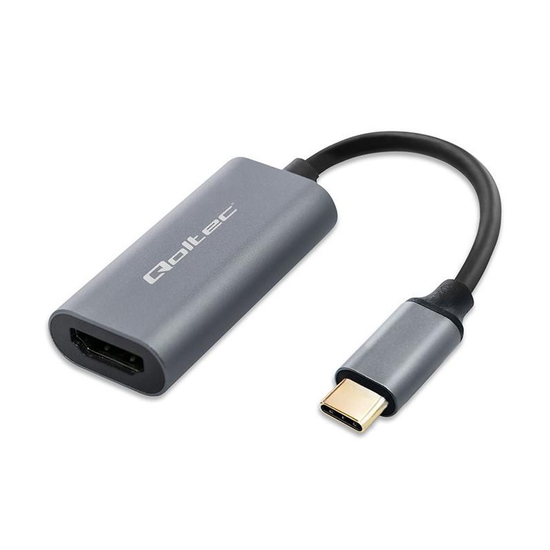 Kabel adapter Qoltec USB-C na HDMI 4K | 60Hz | 32AWG 0,17m… | PartsPC.pl