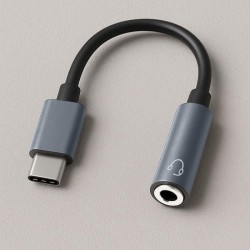Kabel adapter Qoltec USB-C - Jack 3.5mm, 0,1m | PartsPC.pl