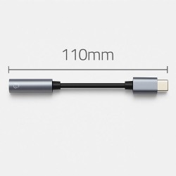 Kabel adapter Qoltec USB-C - Jack 3.5mm, 0,1m | PartsPC.pl