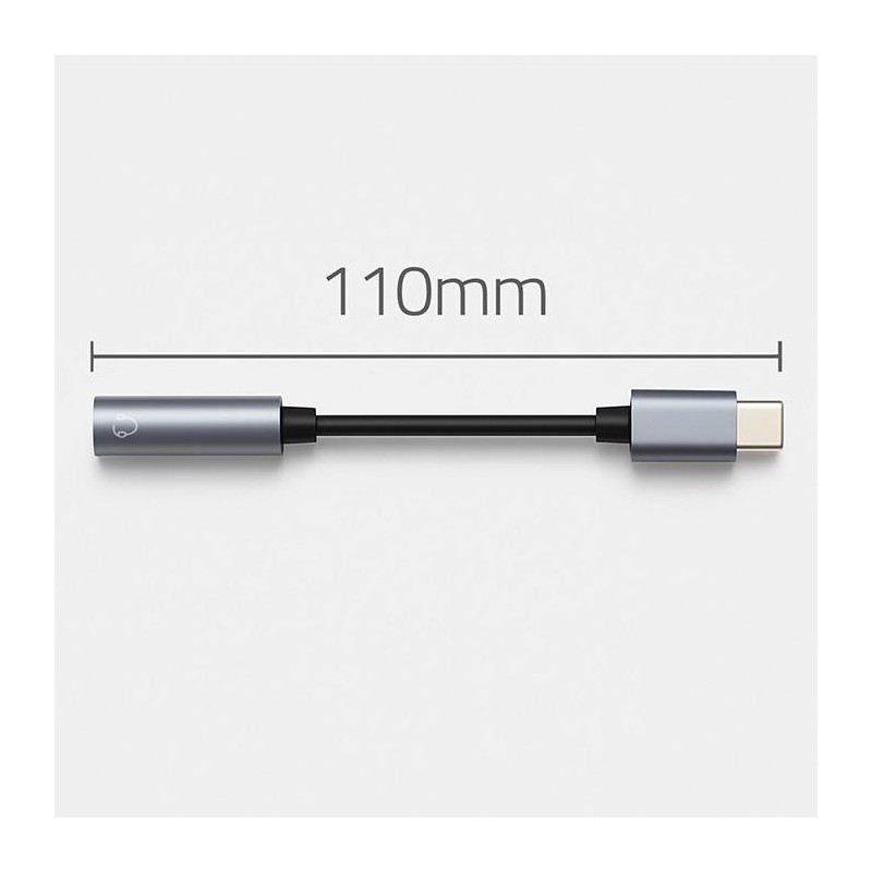Kabel adapter Qoltec USB-C - Jack 3.5mm, 0,1m | PartsPC.pl