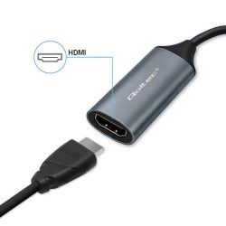 Kabel adapter Qoltec USB-C USB-A | HDMI | 4K 30Hz | Aluminiu… | PartsPC.pl