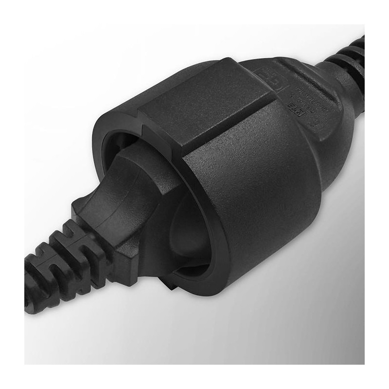 Adapter Qoltec IEC 320 C14 / FRENCH | 0.15m | PartsPC.pl