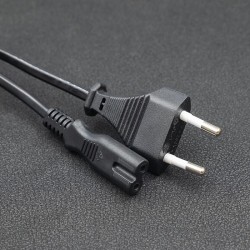 Kabel zasilający Qoltec IEC C7 / CEE 7/16 | ósemka | 2x0.5mm… | PartsPC.pl