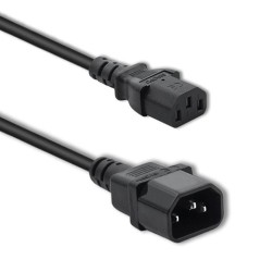 Kabel zasilający Qoltec IEC C13/C14 | 3x1.0mm2 | 1.8m | PartsPC.pl