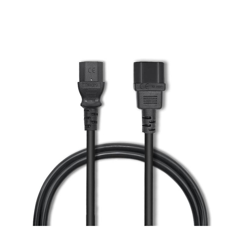 Kabel zasilający Qoltec IEC C13/C14 | 3x1.0mm2 | 1.8m | PartsPC.pl