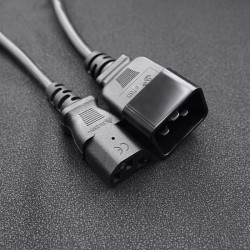 Kabel zasilający Qoltec IEC C20/C13 | 3x1.5mm2 | 1.2m | PartsPC.pl
