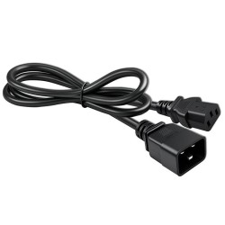 Kabel zasilający Qoltec IEC C20/C13 | 3x1.5mm2 | 1.2m | PartsPC.pl