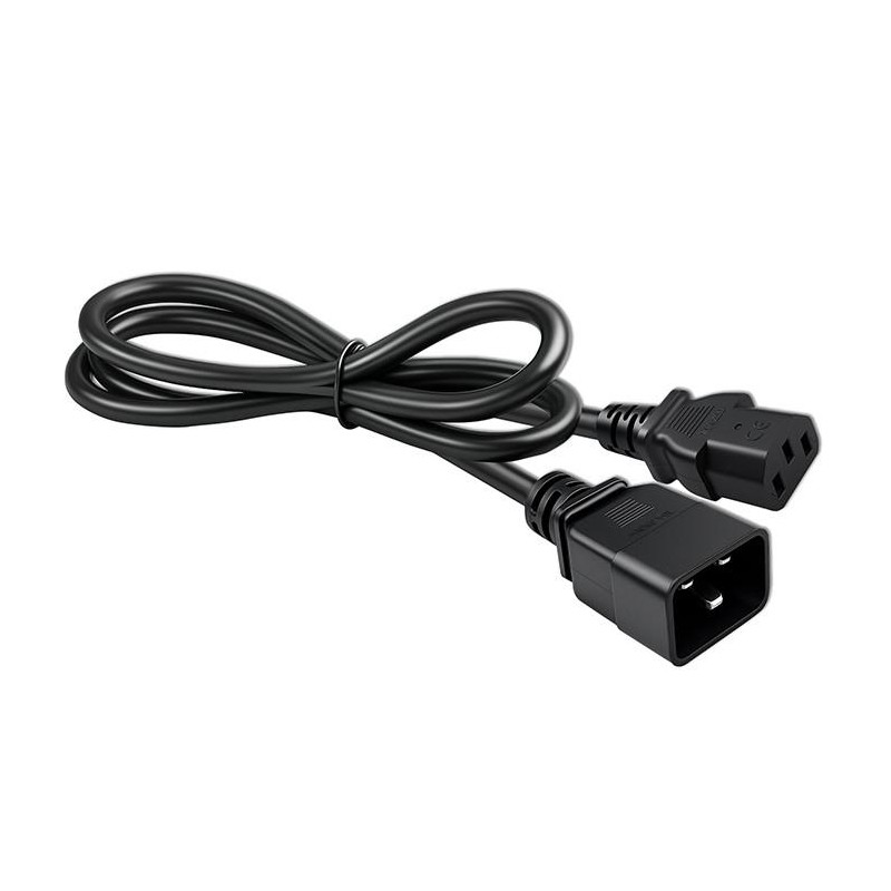 Kabel zasilający Qoltec IEC C20/C13 | 3x1.5mm2 | 1.2m | PartsPC.pl
