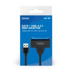 Kabel adapter SAVIO AK-68 USB-A 3.1 Gen 1 (M) - SATA (F) do … | PartsPC.pl