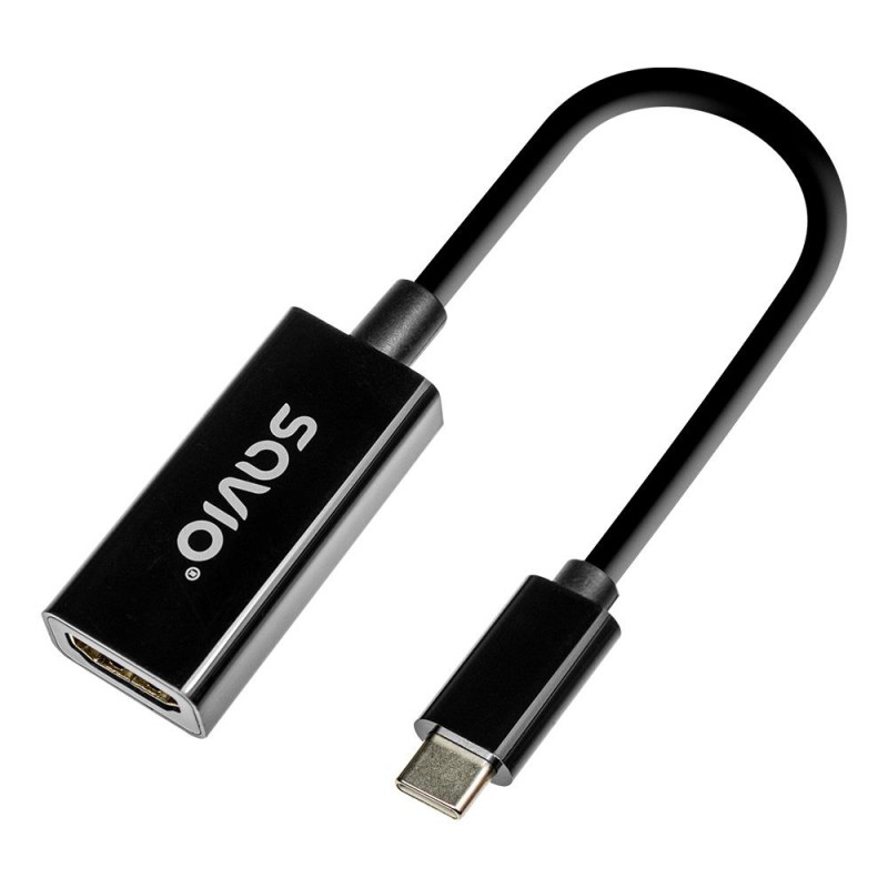 Kabel adapter Savio AK-79 USB-C (M) - HDMI (F) 30Hz, plastik