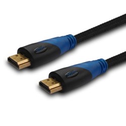 Kabel HDMI Savio CL-48 2m, oplot nylonowy, złote końcówki