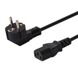 Kabel zasilający Savio CL-146 3,0m Schuko męski - IEC C13 | PartsPC.pl