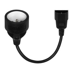 Adapter zasilania Savio CL-180 IEC C14 - CEE 7/5 (E) 0,15m… | PartsPC.pl