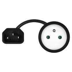 Adapter zasilania Savio CL-180 IEC C14 - CEE 7/5 (E) 0,15m… | PartsPC.pl