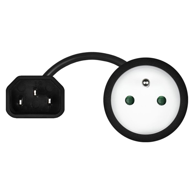 Adapter zasilania Savio CL-180 IEC C14 - CEE 7/5 (E) 0,15m… | PartsPC.pl