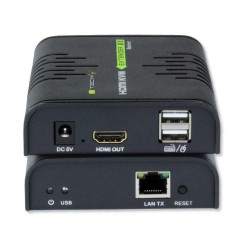 Extender HDMI + USB Techly po skrętce Cat.5/5e/6 120m IDATA HDMI-KVM2