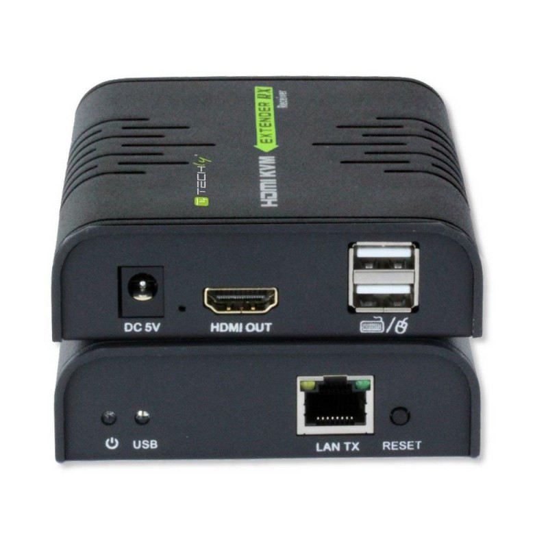 Extender HDMI + USB Techly po skrętce Cat.5/5e/6 120m IDATA HDMI-KVM2