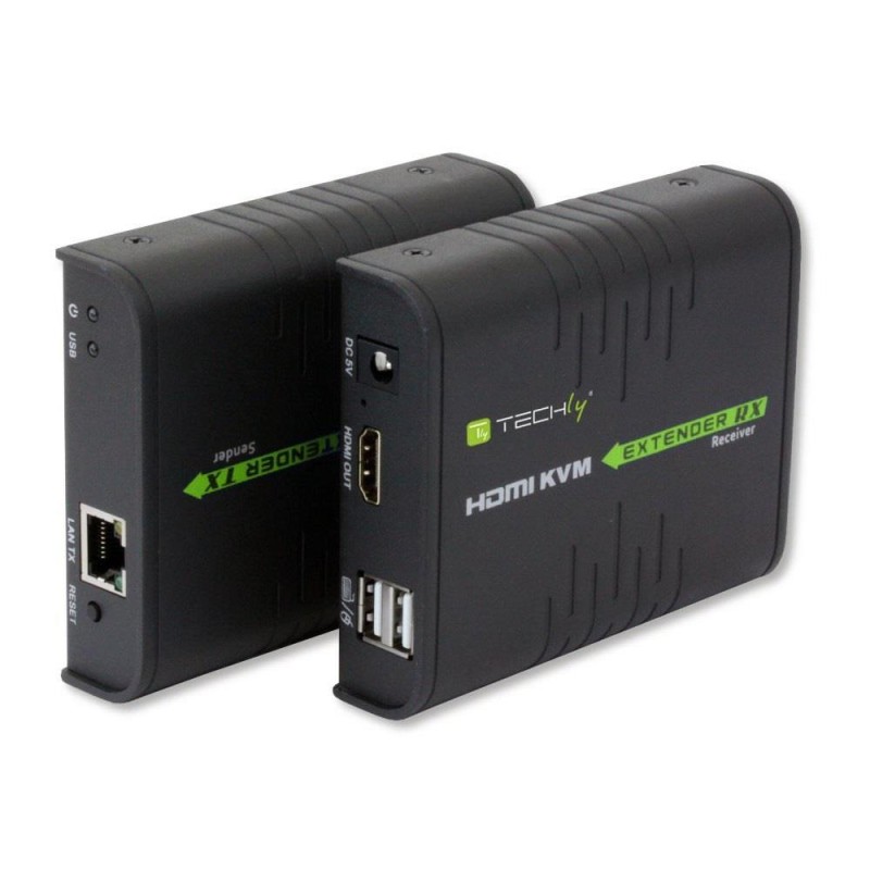 Extender HDMI + USB Techly po skrętce Cat.5/5e/6 120m IDATA HDMI-KVM2
