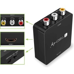 Konwerter Techly AV Composite video i audio 3x RCA na HDMI 1… | PartsPC.pl