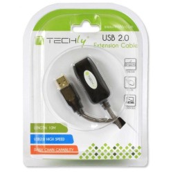 Kabel/Przedłużacz Techly USB 2.0 A-A M/F aktywny 10m czarny… | PartsPC.pl
