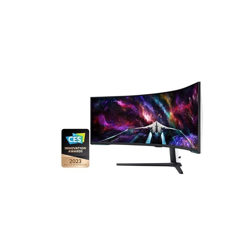 Monitor 57 cali G95NC VA 7680x2160 DUHD 32:9 3xHDMI 1xDP 2xUSB 3.0 KVM 1ms 240Hz HAS Gaming zakrzywiony 3Yd2d