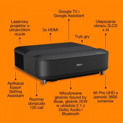 Projektor EH-LS670B 3LCD KD 4KUHD/3600L/5m:1/16:9/czarny | PartsPC.pl