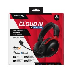 Słuchawki HyperX Cloud III S bezprzewodowe czarny-czerwony G… | PartsPC.pl