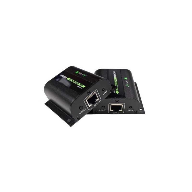 Extender HDMI Techly EXT-E70I po skrętce Cat. 5e/6/6a/7, do 60m, z