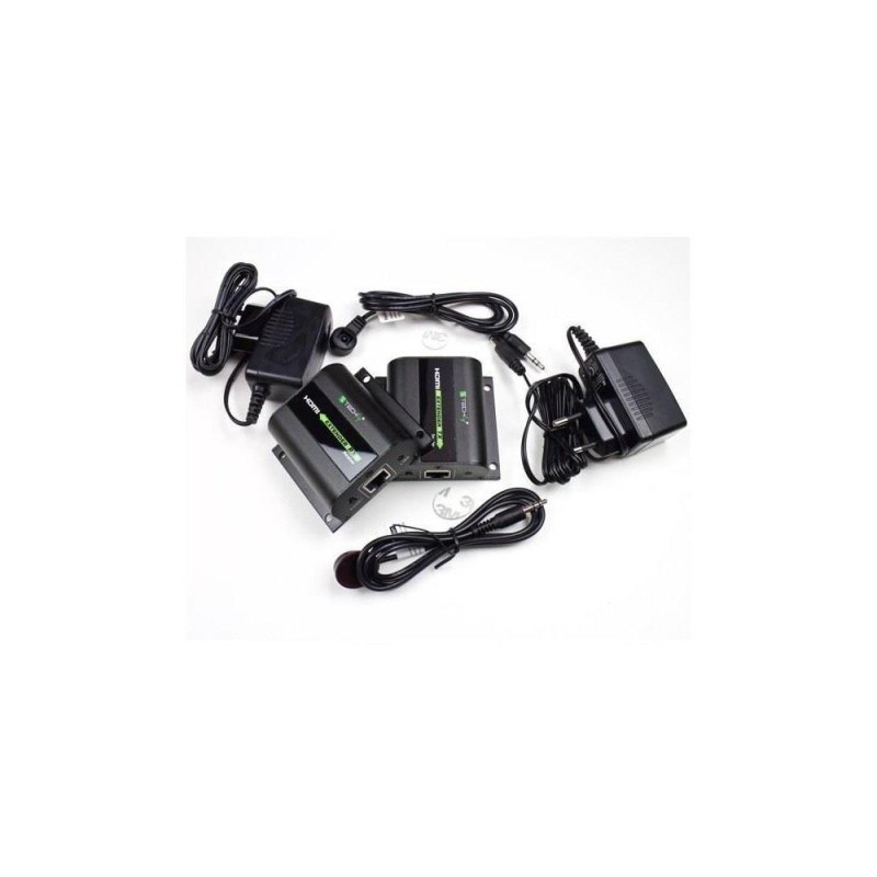 Extender HDMI Techly EXT-E70I po skrętce Cat. 5e/6/6a/7, do 60m, z