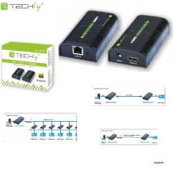 Extender / splitter HDMI Techly IDATA EXTIP-373 po skrętce Cat. 5e/6/6a/7