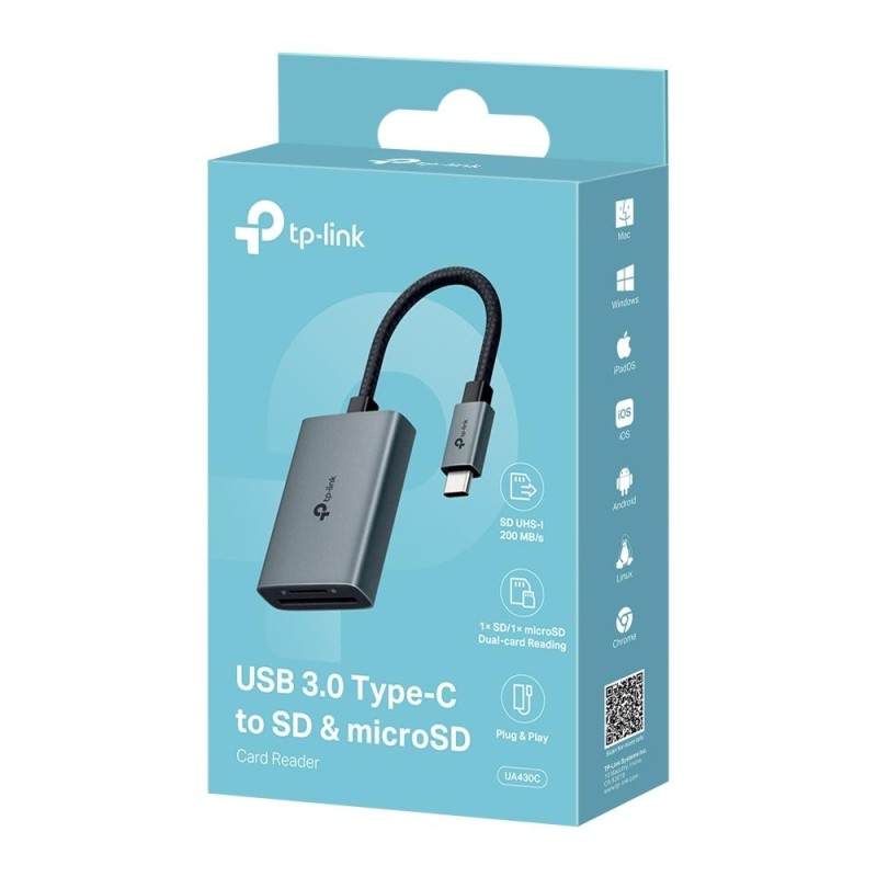 Kabel adapter TP-Link UA430C USB-C - SD/microSD | PartsPC.pl