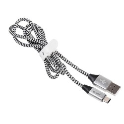 Kabel Tracer USB 2.0 Type-C A Male - C Male 1m czarno-srebrn… | PartsPC.pl