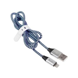Kabel Tracer USB 2.0 iPhone AM - Lightning 1m czarno-niebies… | PartsPC.pl