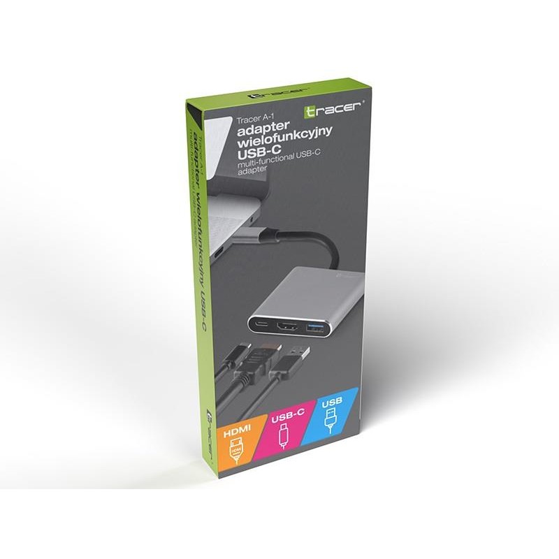 Kabel adapter USB-C Tracer TRAPOD46847 USB-C HDMI 4K USB 3.0… | PartsPC.pl