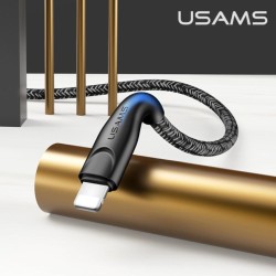 Kabel USB Usams U41 Lightning 1m czarny | PartsPC.pl