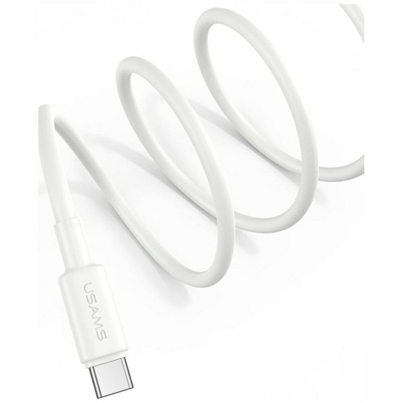 Kabel USB Usams U90 USB-A/USB-C 1m 3A biały | PartsPC.pl