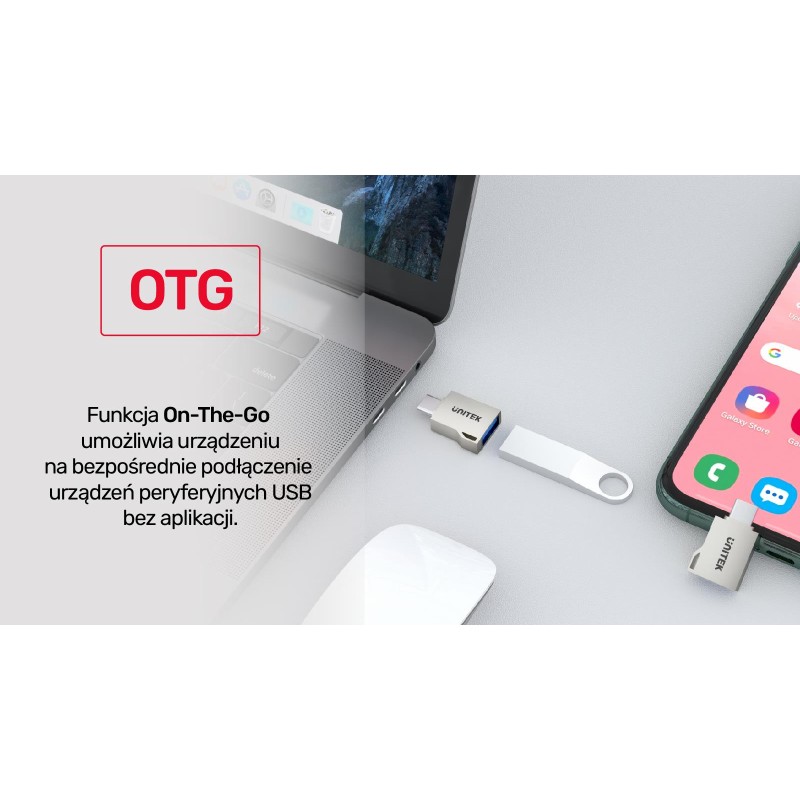 Unitek adapter USB-A na USB-C 3.1 Gen1 A1025GNI | PartsPC.pl