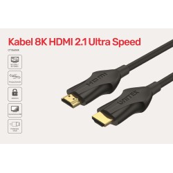Unitek przewód HDMI 2.1 8K, 4K@120Hz, C11060BK-3M | PartsPC.pl