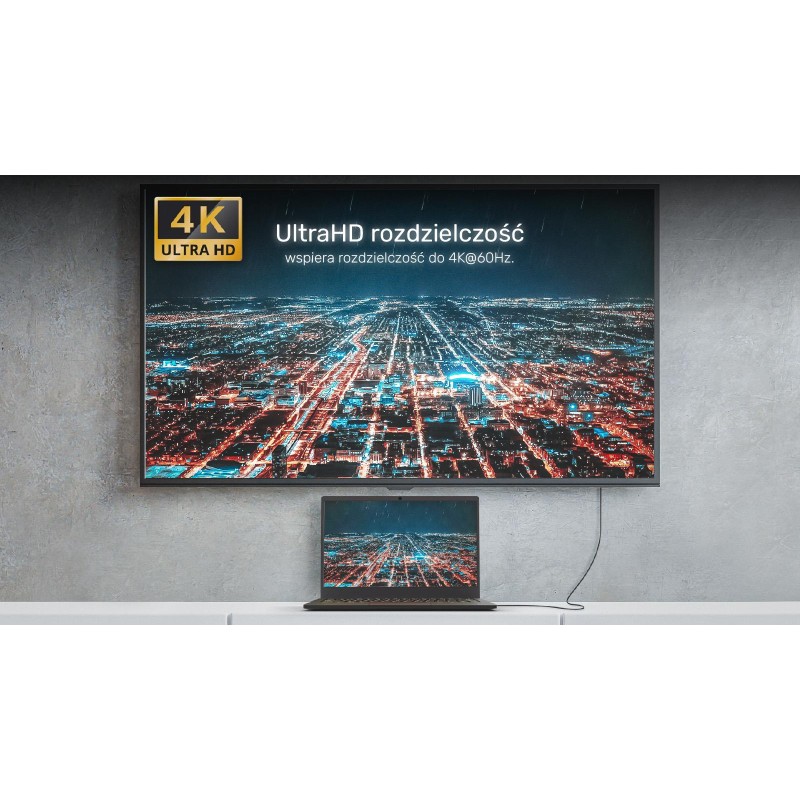 Unitek Kabel USB-C na HDMI 4K 60Hz, 1.8 m | PartsPC.pl