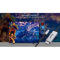 Unitek Kabel USB-C na HDMI 4K 60Hz, 1.8 m | PartsPC.pl