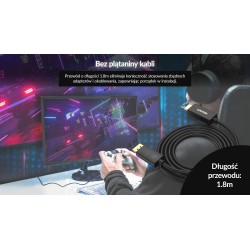 Kabel adapter Unitek V1608A DisplayPort 1.2 - HDMI 2.0 4K 60… | PartsPC.pl