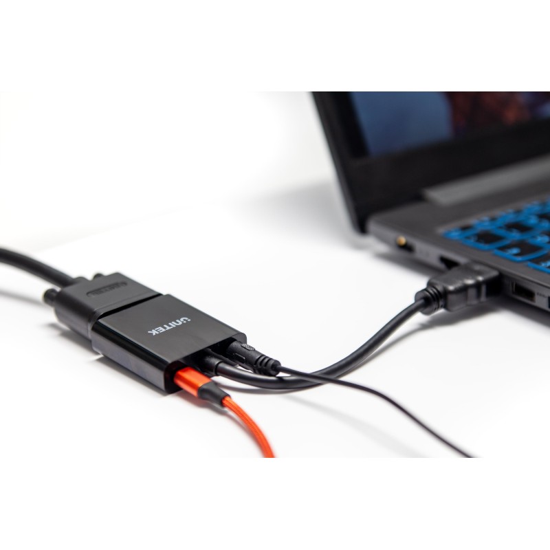 Adapter Unitek Y-6333 HDMI to VGA + audio | PartsPC.pl