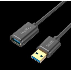 Kabel Unitek Y-C458GBK przedłużacz USB 3.0 AM-AF 1,5m | PartsPC.pl