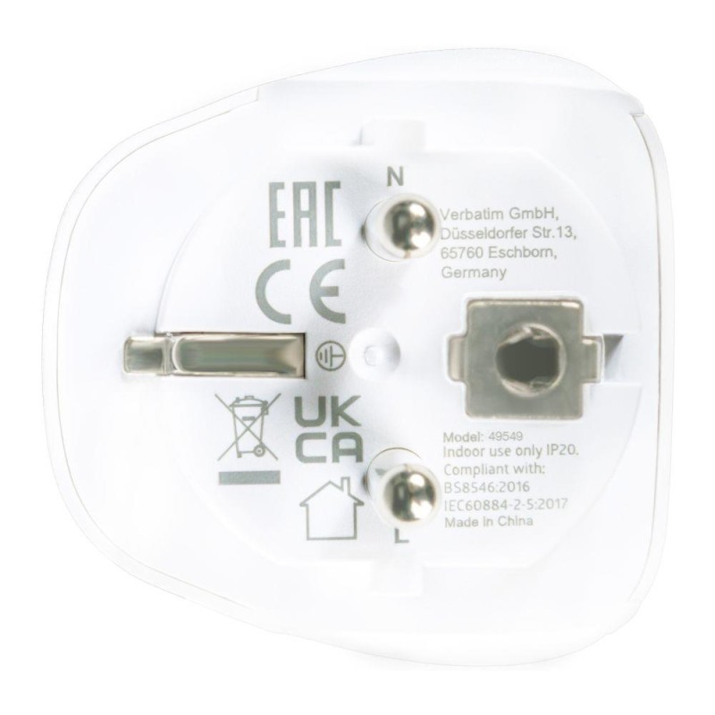 Adapter podróżny Verbatim WTEU-02 globalny-europejski | PartsPC.pl