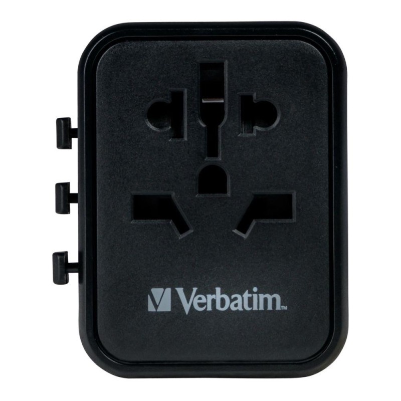 Adapter podróżny Verbatim UTA-02 globalny 1xUSB-C PD 20W, 1x… | PartsPC.pl