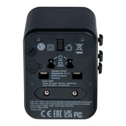 Adapter podróżny Verbatim UTA-02 globalny 1xUSB-C PD 20W, 1x… | PartsPC.pl