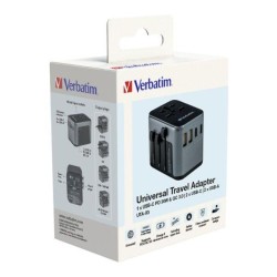 Adapter podróżny Verbatim UTA-03 globalny 1xUSB-C PD 30W QC … | PartsPC.pl