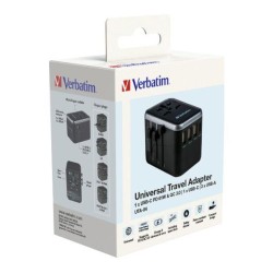 Adapter podróżny Verbatim UTA-04 globalny 1xUSB-C PD 61W QC … | PartsPC.pl