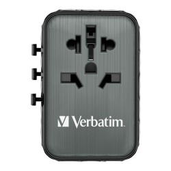 Adapter podróżny Verbatim UTA-05 GaN III globalny 2xUSB-C PD… | PartsPC.pl
